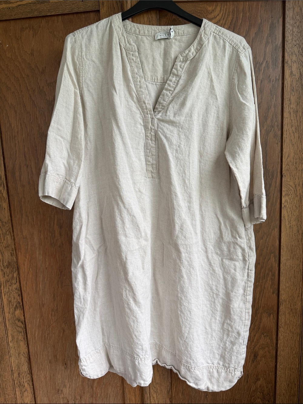 Relaxed Women’s Linen Shorter Dress
